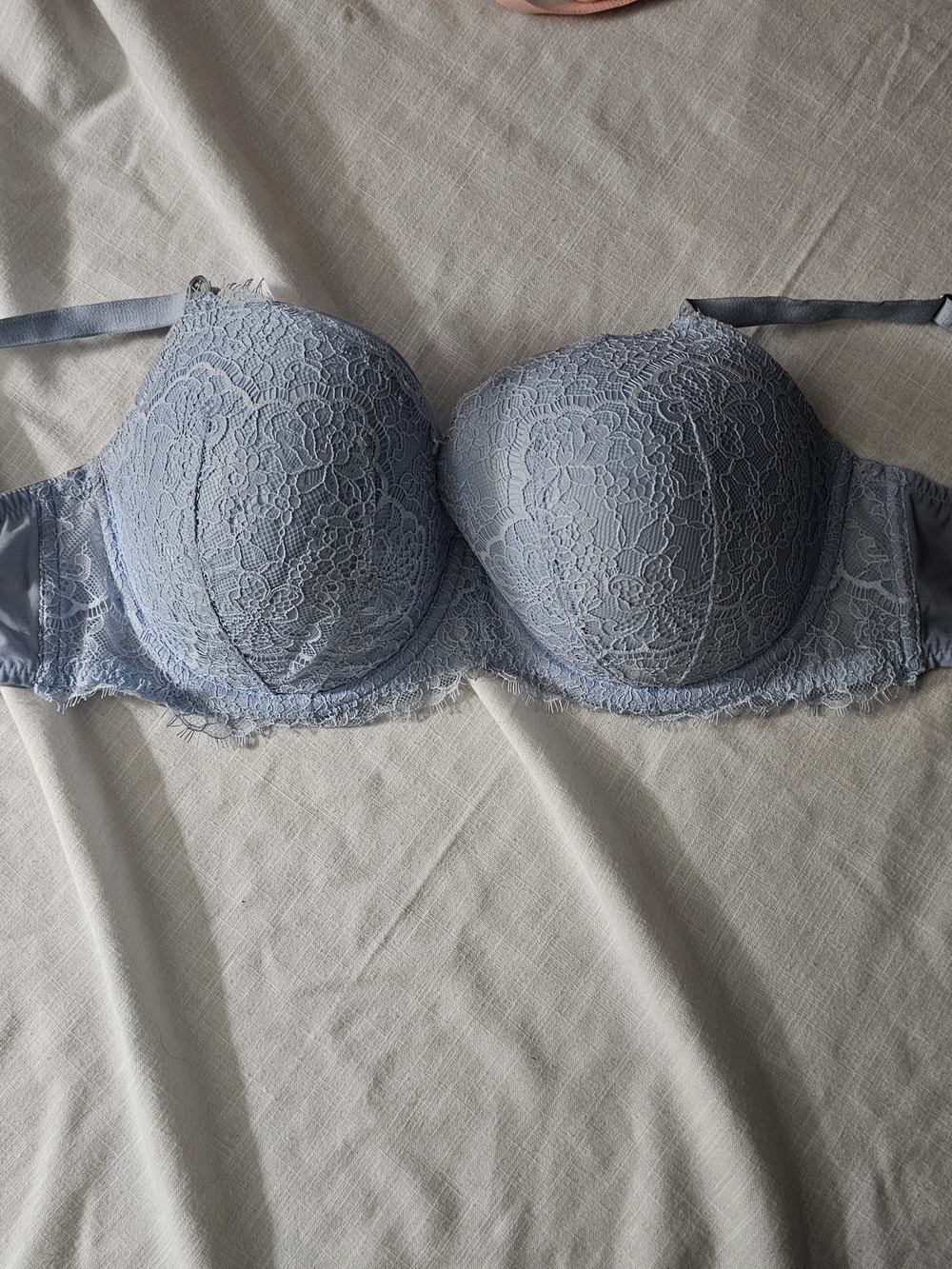 Victoria's Secret Light Blue Lace Push-Up Bra